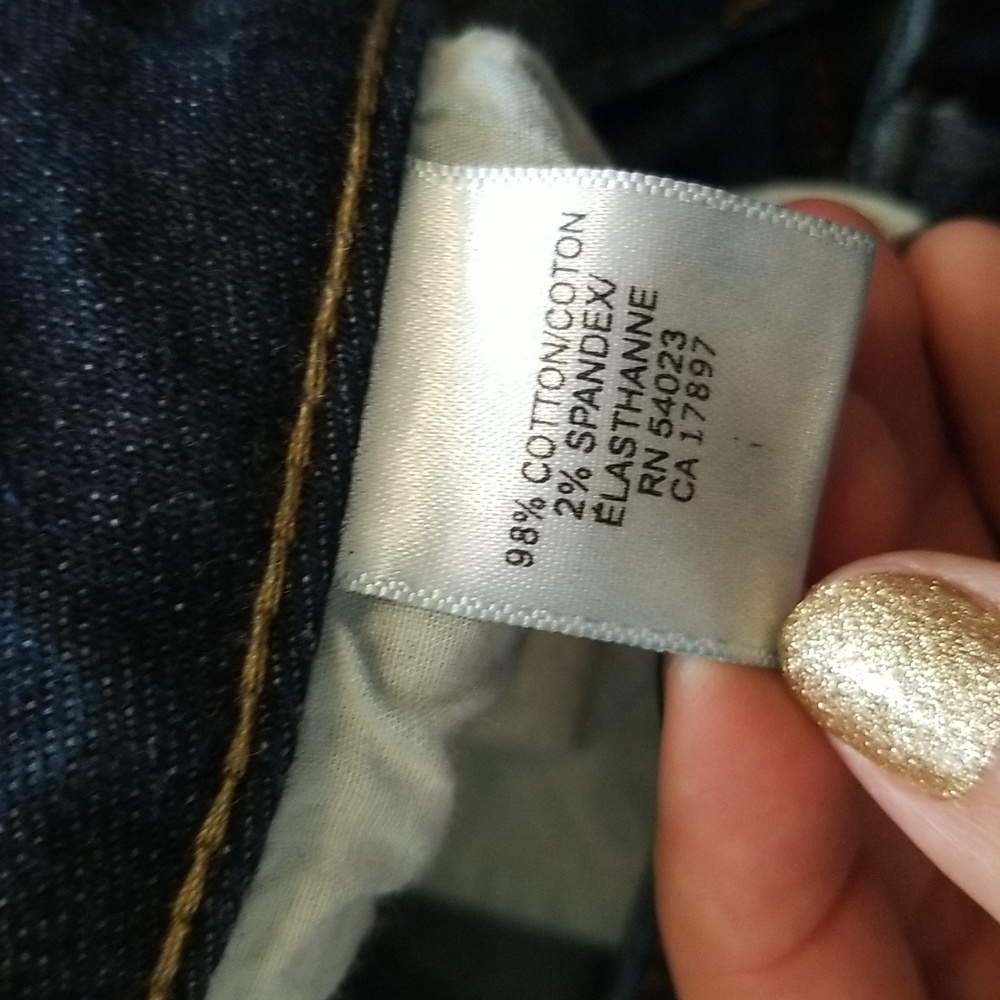 Banana Republic low rise bootcut jeans in dark wash size 10 - Picture 6 of 10